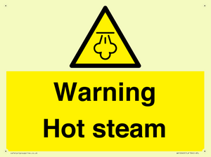 Warning Hot steam